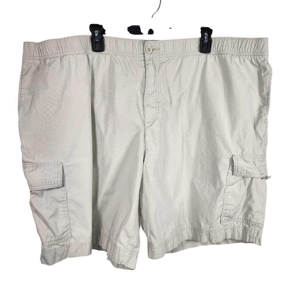 Croft & Barrow Mens Cargo Utility Shorts 48 Cream Sportswear Outdoor Gorpcore